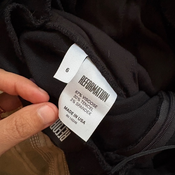 Reformation Rufus cropped tie back jumpsuit - Picture 4 of 6